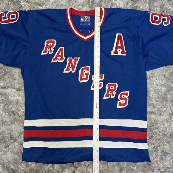 Vintage Wayne Gretzky Starter Jersey Size L New York Rangers 90s Great One #99 - Picture 5 of 5
